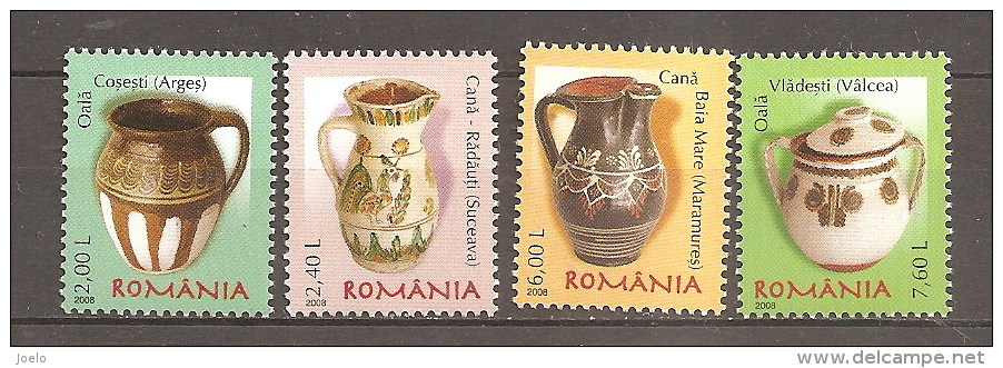 ROMANIA 2008 POTTERY SET MNH - Neufs