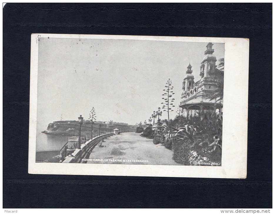 46985   Monaco,   Monte-Carlo,  Le  Theatre  &amp; Les  Terrasses,  VG  1909 - Operahuis & Theater