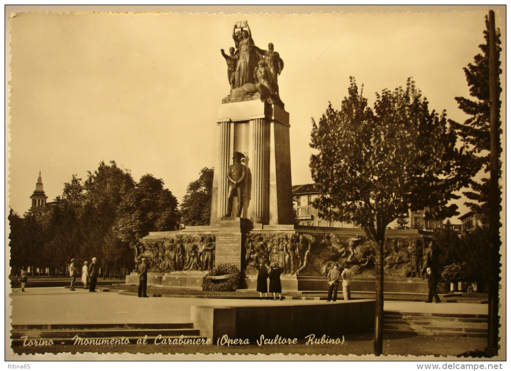 TO1C !!! TORINO MONUMENTO AL CARABINIERE 1956 !!! - Autres Monuments, édifices