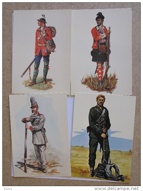 Carte Postales3 Et 4  D´uniformes Militaires Du Canada - Uniforms