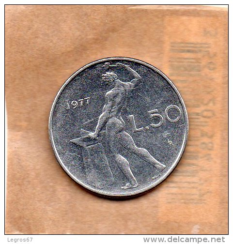 PIECE DE  50 LIRES 1977 - 50 Lire