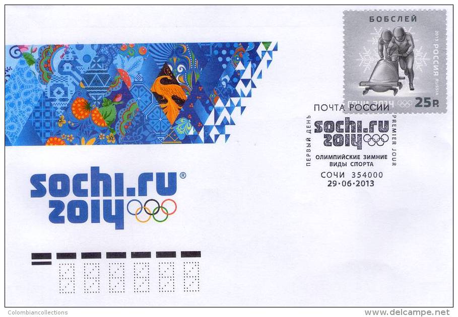 Lote 1949-51, 2013, Rusia, Russia, FDC, Winter Olympics 2014 - Sochi, Russia, 3 FDC - FDC