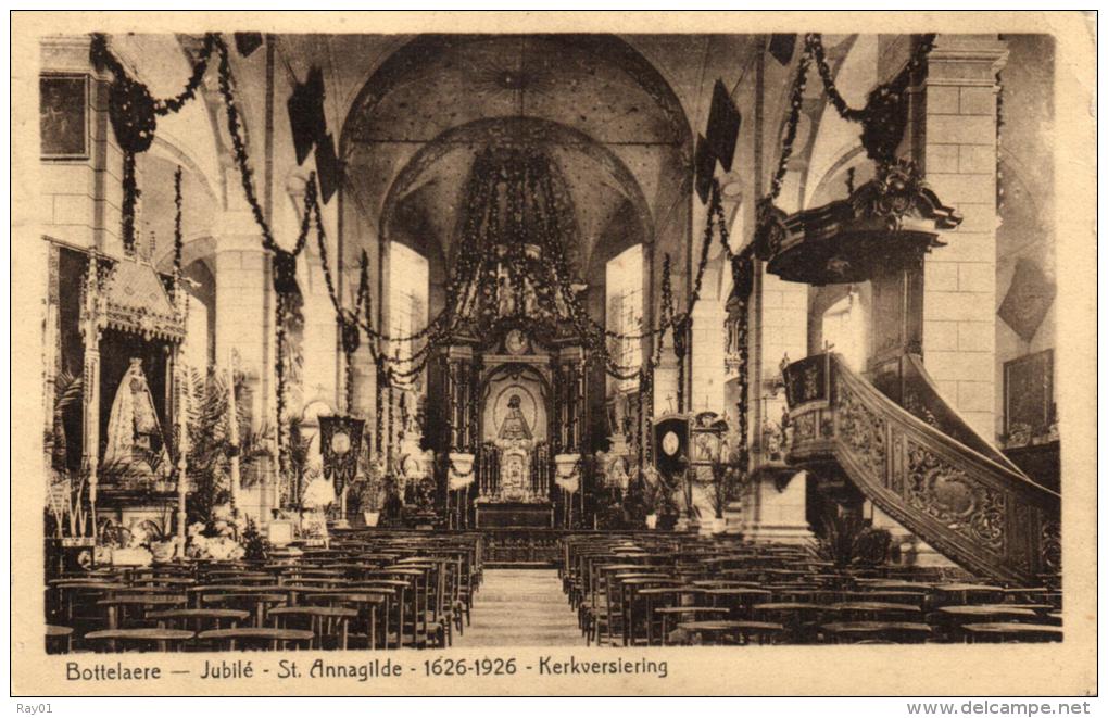 BELGIQUE - FLANDRE ORIENTALE - MERELBEKE - BOTTELARE - BOTTELAERE - Jubilé - St Annagilde - 1626-1926 - Kerkversiering - Merelbeke