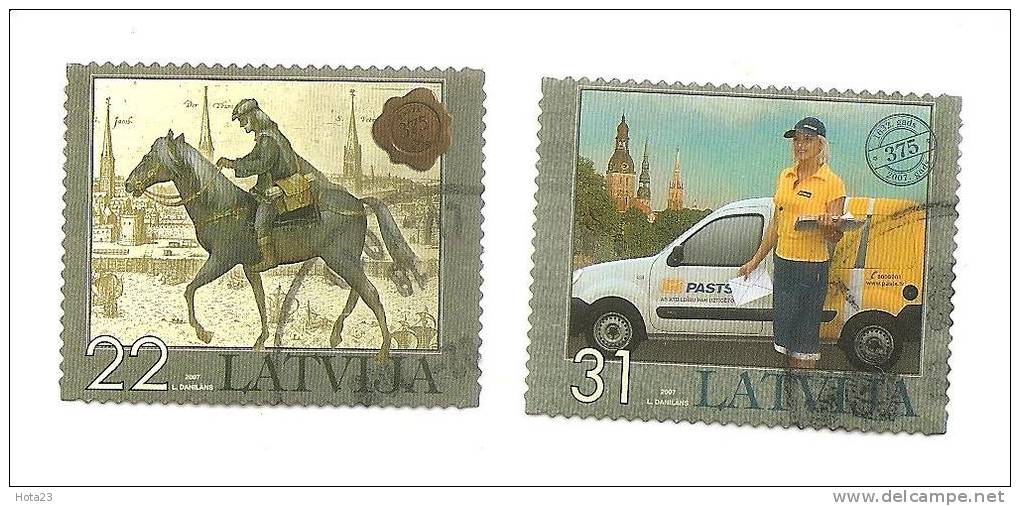 Latvia / Lettonia / Lettland – WOMAN POSTMAN - HORSE - RIDER  2007  (0) - Latvia