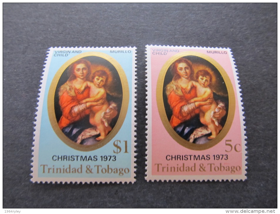 TRINIDAD & TOBAGO - 1973 Christmas Mh*  Sc 241/242, Mi 324/325, Yv 328/329 - Trinidad & Tobago (1962-...)