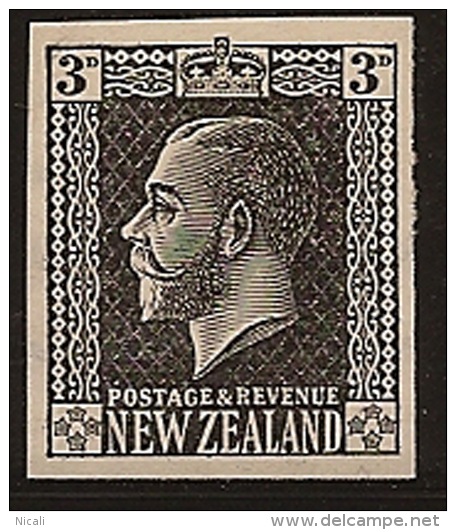 NZ 1919 3d KGV Proof CP K19 UNHM PR16 - Variétés Et Curiosités