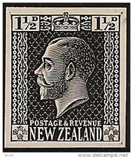NZ 1916 1 1/2d KGV Proof CP K17 PR14 - Variedades Y Curiosidades