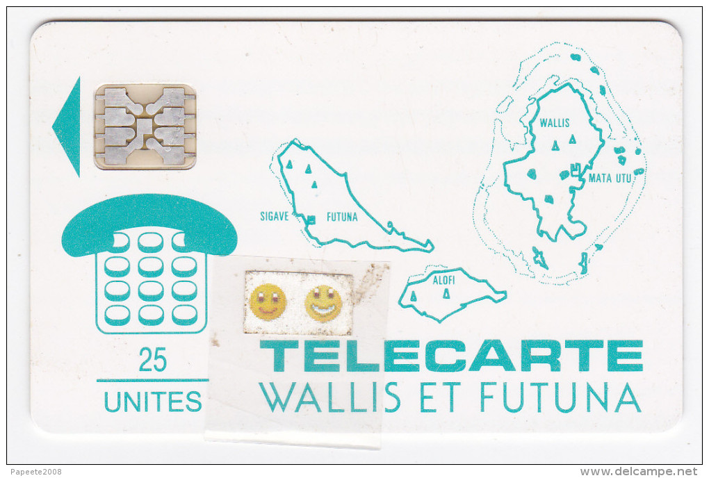 WF1A - Carte Des Iles / Leu Vert - SC 5 - 25 U - Sup - Wallis E Futuna