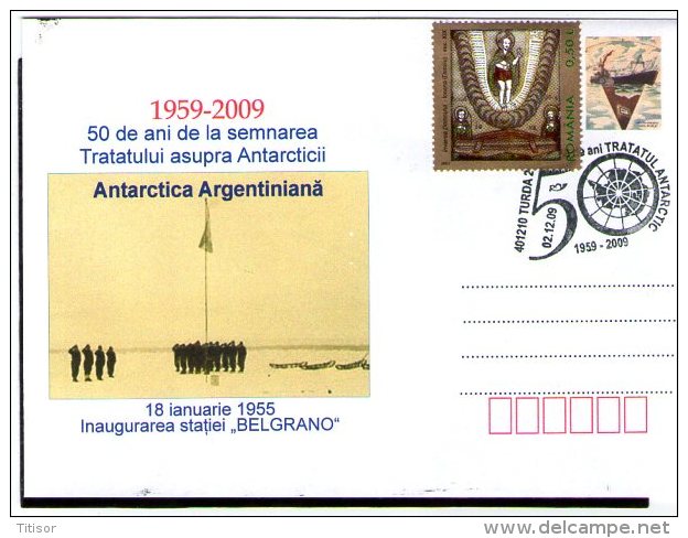 Antarctic Treaty - 50 Years. "Belgrano" Argentinian Antarctic Station(inauguration). Turda 2009. - Tratado Antártico