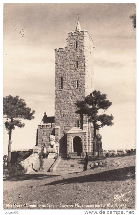 1900 CIRCA WILL ROGERS' SHRINE OF THE SUN ON CHEYENNE - Cheyenne