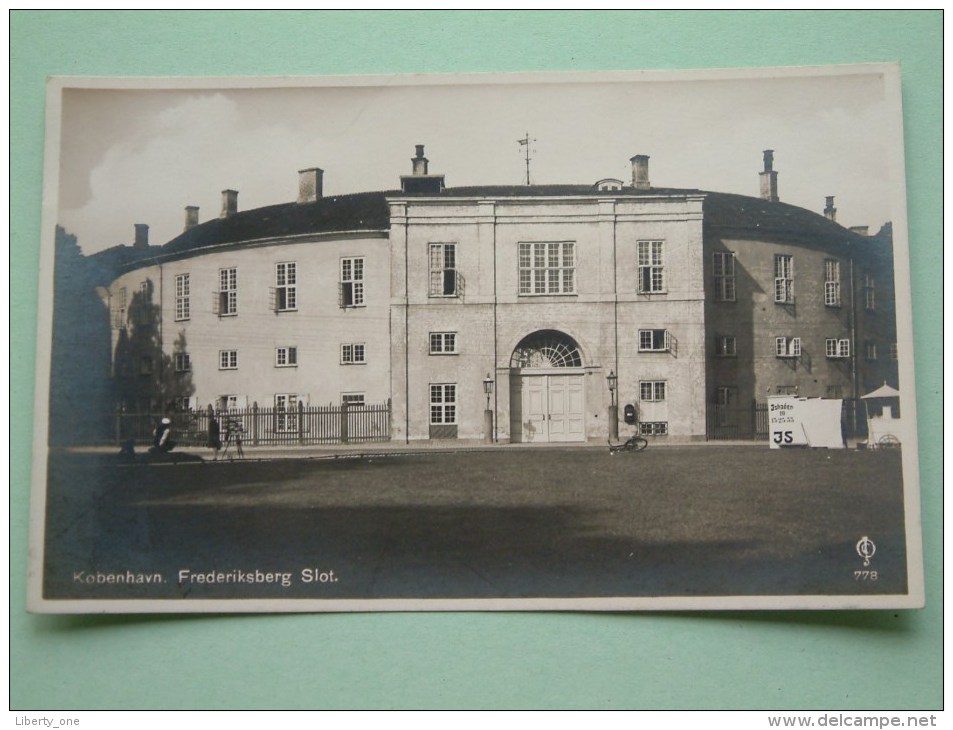 Frederiksberg Slot ( 778 ) Kobenhavn / Anno 19?? ( Fotokaart / Zie Foto Voor Details ) !! - Danemark