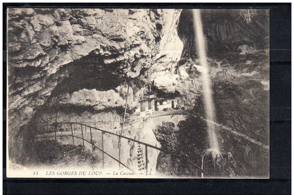 FRANCE 06.CPA.(ALPES MMES). GORGES DU LOUP.LA CASCADE  NON CIRCULÉE - Other & Unclassified