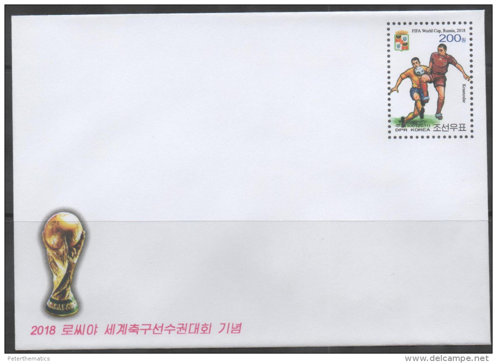 PREPAID ENVELOPE,2011,FIFA WORLD CUP, RUSSIA 2018, SOCCER,, MINT , NICE POSTAL STATIONERY - 2018 – Rusland