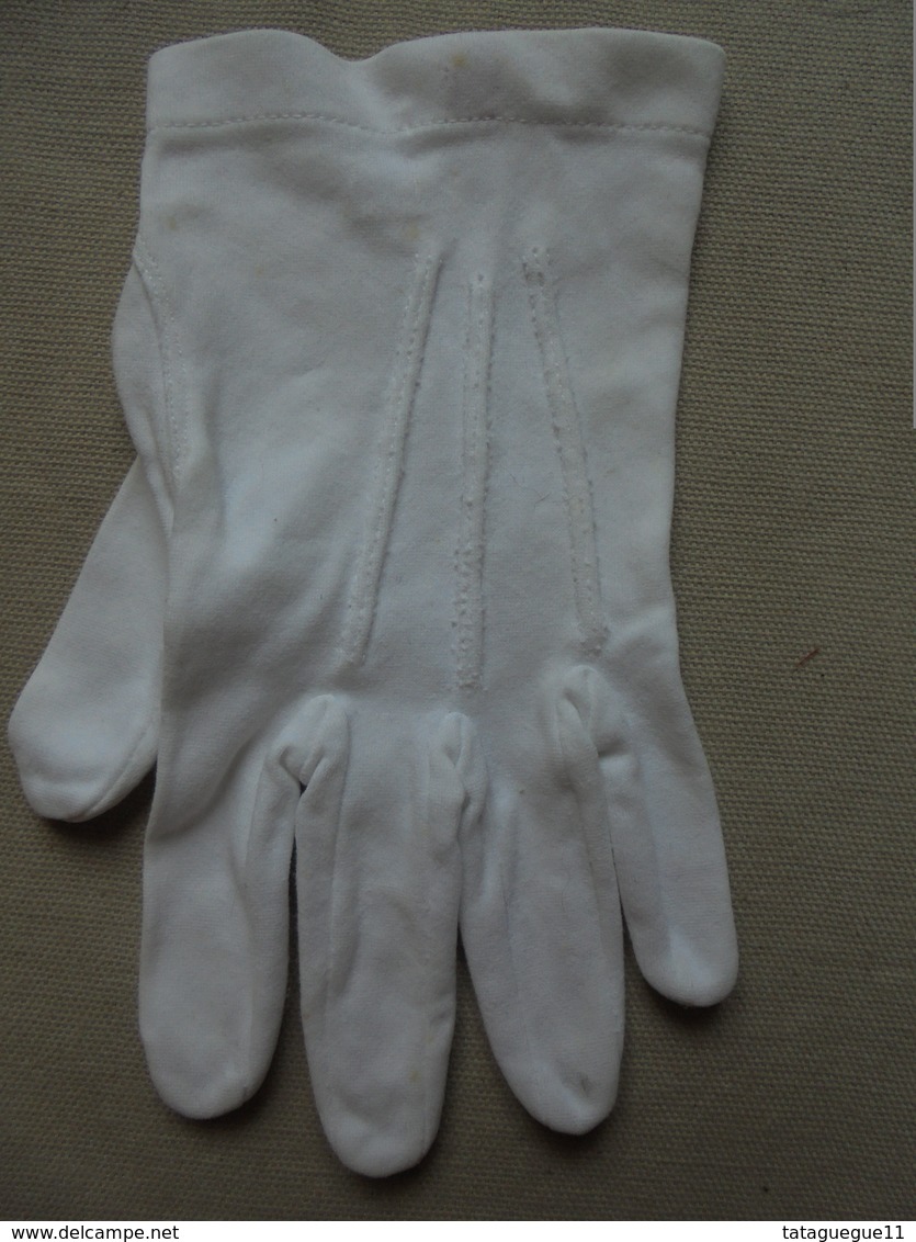 Ancien - Paire De Petits Gants Blanc "cérémonie" Enfant (fillette) - 1940-1970