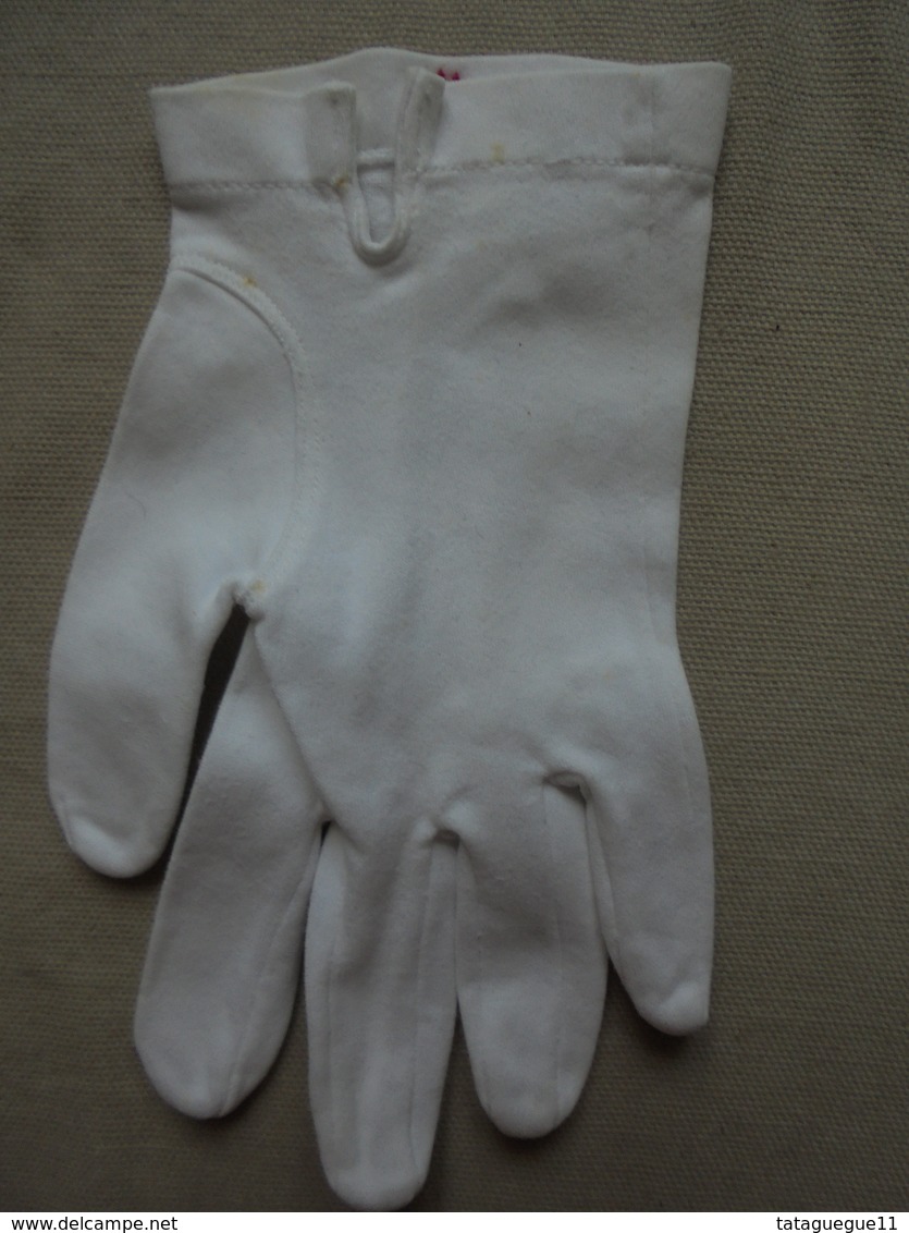 Ancien - Paire De Petits Gants Blanc "cérémonie" Enfant (fillette) - 1940-1970