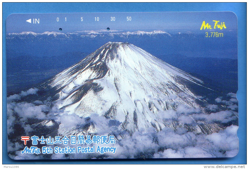 Japan Japon Télécarte Telefonkarte Phonecard - Mountain Berg Vulkan Volcan Mount Fuji - Volcans