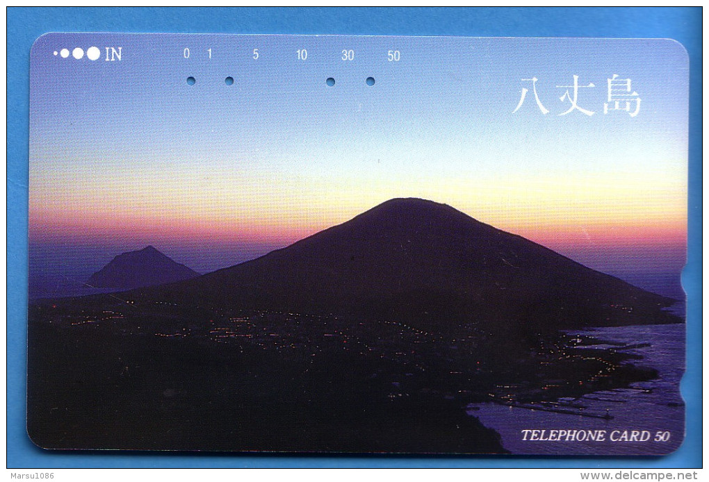 Japan Japon Télécarte Telefonkarte Phonecard - Mountain Berg Vulkan Volcan - Vulkanen