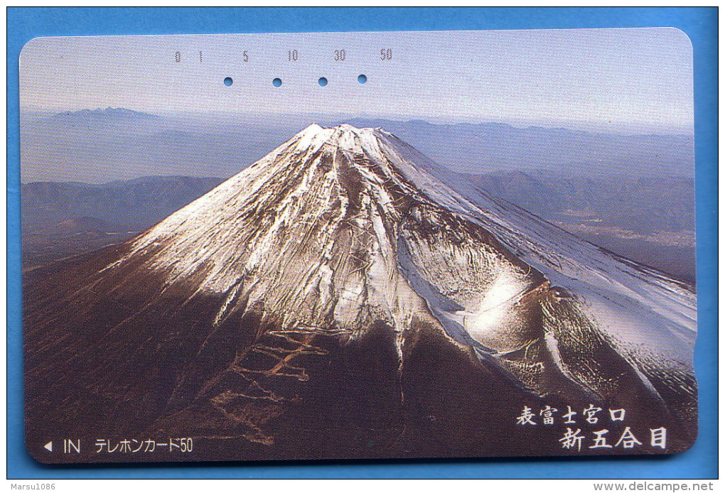 Japan Japon Télécarte Telefonkarte Phonecard - Mountain Berg Vulkan Volcan - Volcanos