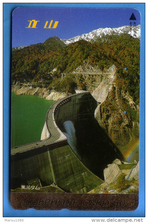 Japan Japon Télécarte Telefonkarte Phonecard -  Damm Staudamm - Montagnes