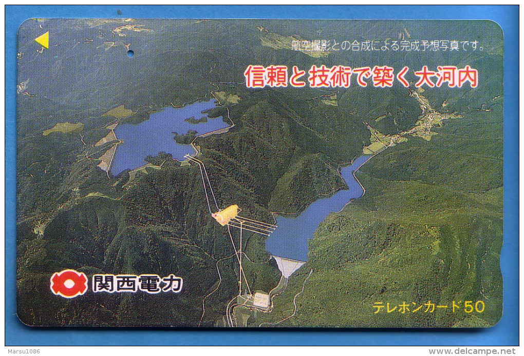 Japan Japon Télécarte Telefonkarte Phonecard -  Damm Staudamm - Montagnes