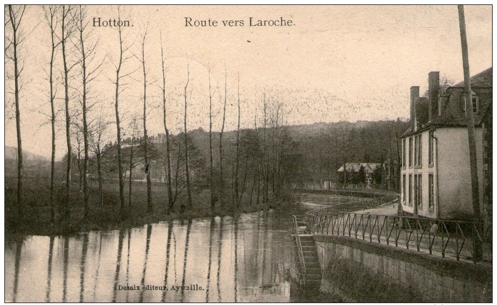 HOTTON   ROUTE  VERS  LAROCHE - Hotton