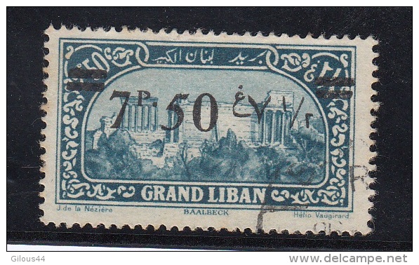 Grand Liban Série 1925  Surchargé N°78 - Oblitérés