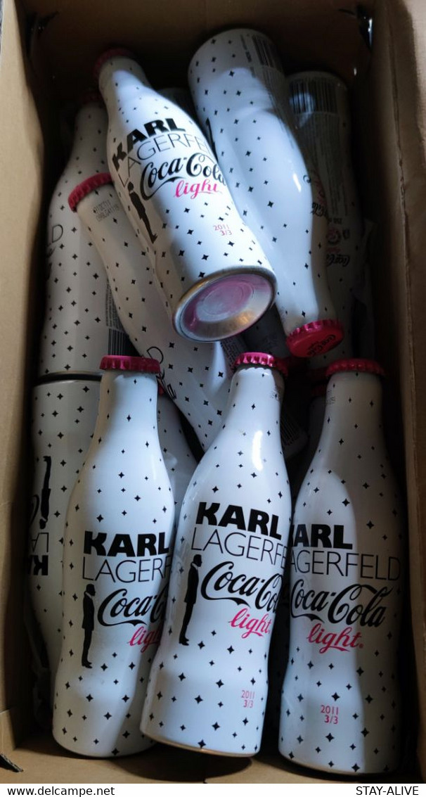 LOT OF 12 BOTTLES :  KARL LAGERFELD COCA-COLA LIGHT ( LIMITED EDITIONS ) - Soda