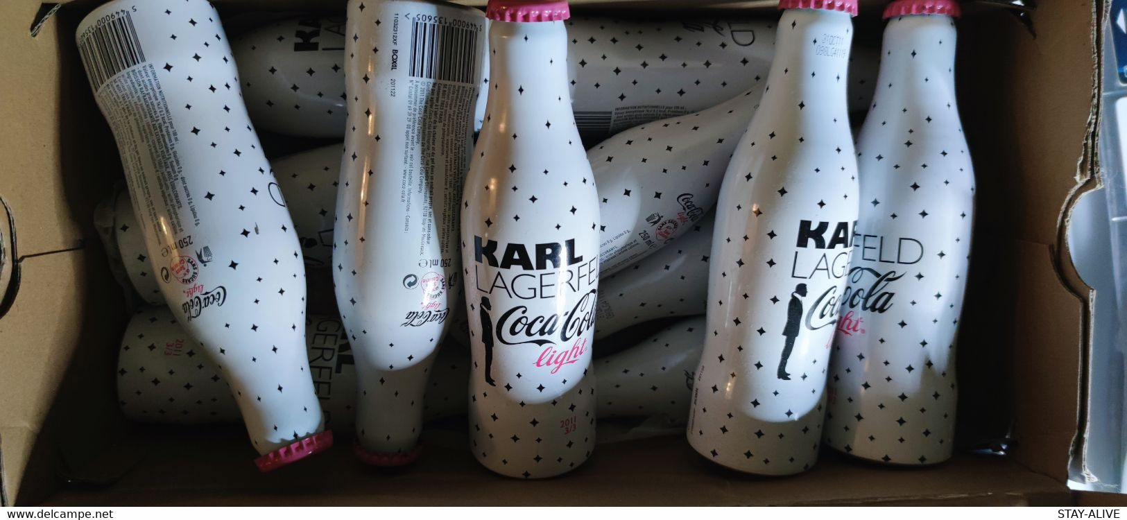 LOT OF 12 BOTTLES :  KARL LAGERFELD COCA-COLA LIGHT ( LIMITED EDITIONS ) - Soda