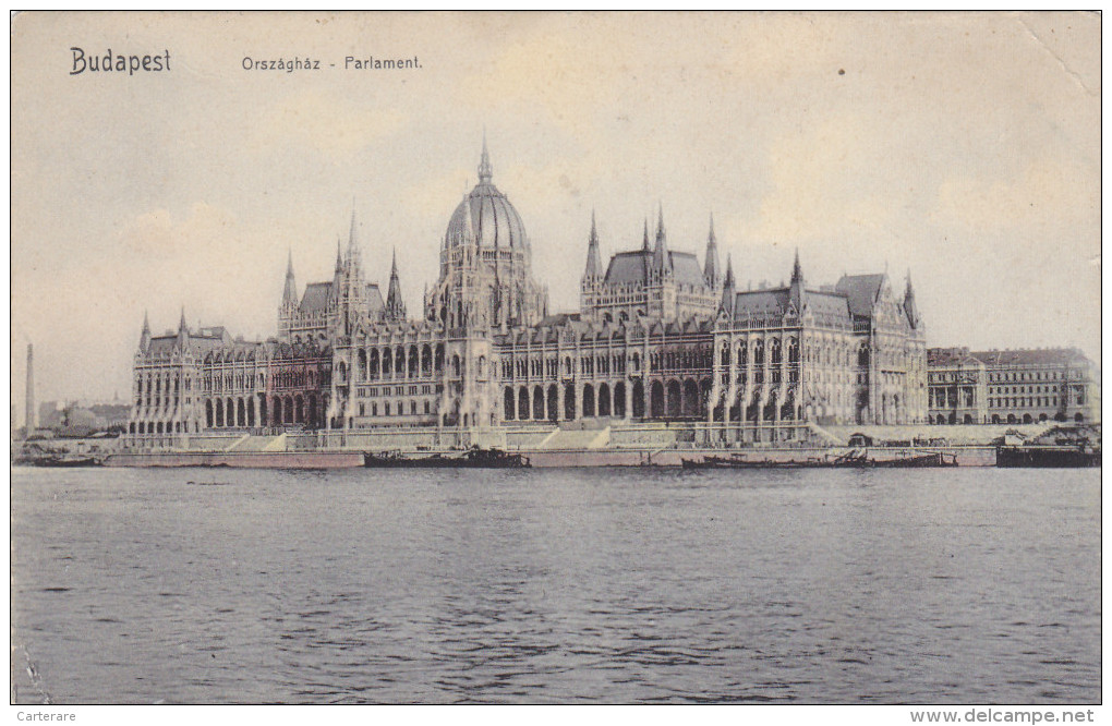 HONGRIE EN 1909,BUDAPEST,ORZAGHAZ,PA RLAMENT,parlement Hongrois,perle Du Danube,avec Timbre,rare - Hongrie