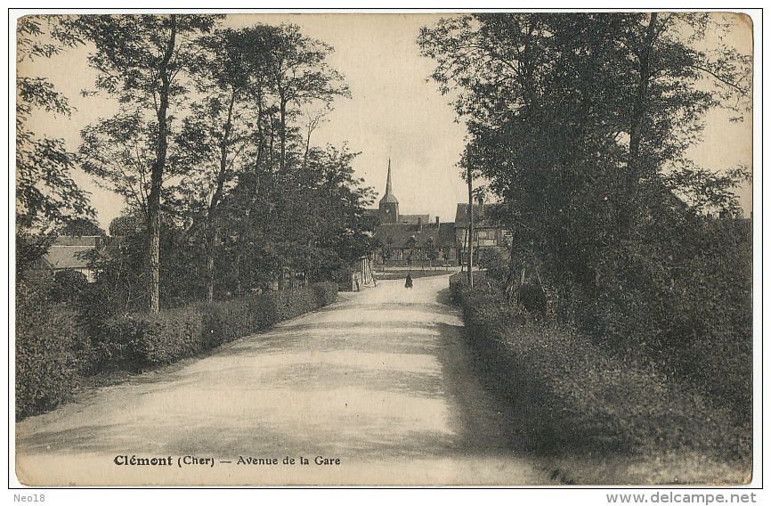 Clemont Sur Sauldre Avenue De La Gare Edit Lenormand Orleans - Clémont