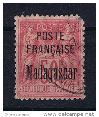 Madagascar: 1895, Yv 19 Used /obl. Damage - Gebruikt