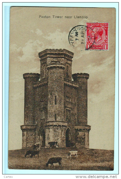 PAXTON Tower Near Llandilo 1921 - Caernarvonshire