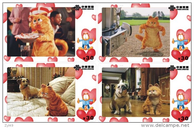 G02089 China Phone Cards Garfield 64pcs - BD