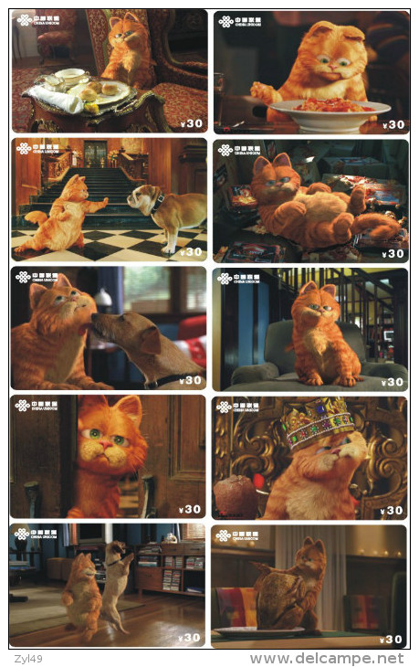 G02089 China phone cards Garfield 64pcs