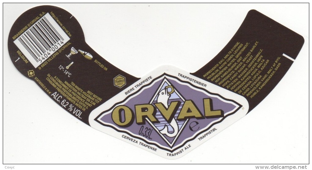 Orval - Version "Belgium 1" - Birra