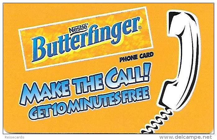 USA: Prepaid Phonecard Communications Design Group Inc. - Nestlé Butterfinger - Andere & Zonder Classificatie