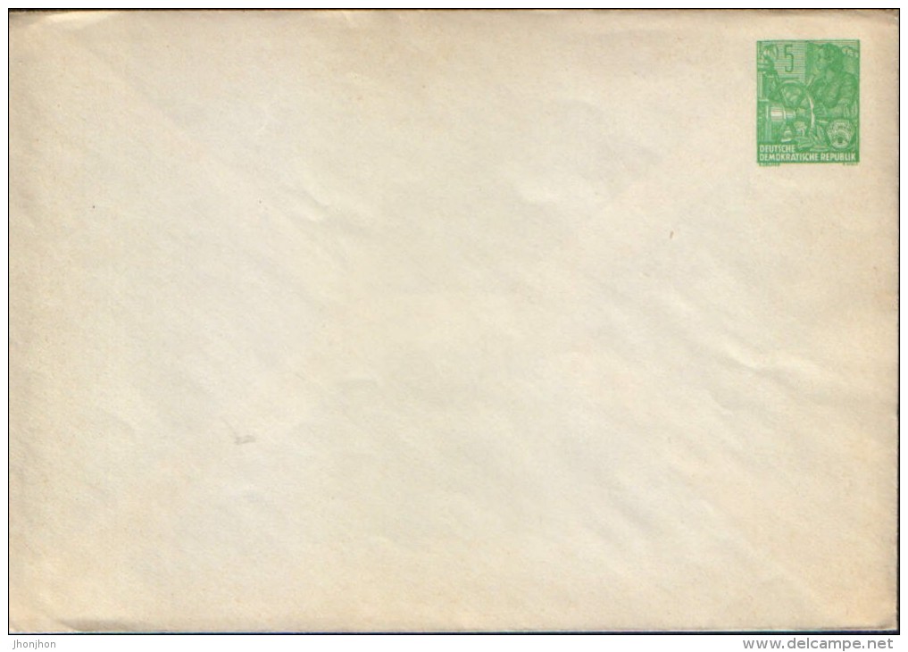 Germany/DDR-Postal Stationery Private Cover , Unused - - Privatumschläge - Ungebraucht