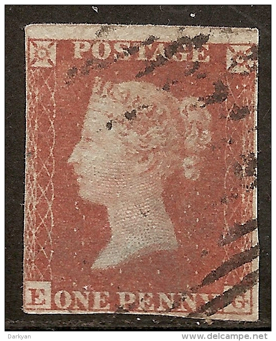 Grande-Bretagne (GB) Victoria 1841 - Penny Rouge Planche 157 EG - Oblitérés