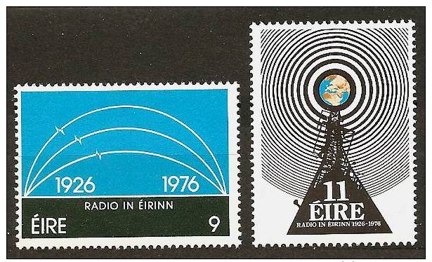 IRELAND 1976 - 50yrs RADIO In EIRE - 2v Mi 351-352 MNH ** Cv€2,00 H185 - Neufs