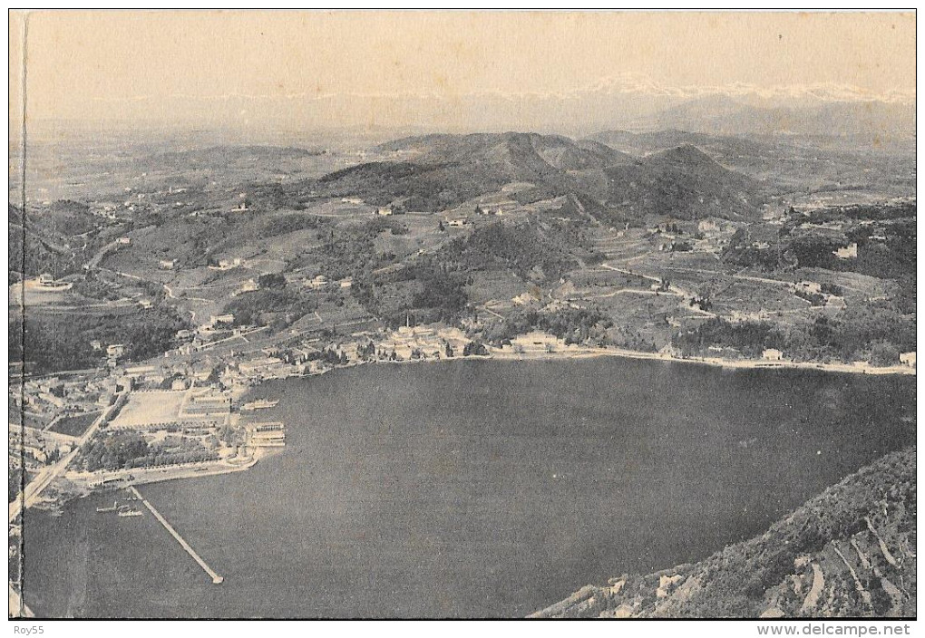 LOMBARDIA-COMO PANORAMA DA BRUNATE CARTOLINA TRIPLA( TUTTA UNITA) - Sonstige & Ohne Zuordnung