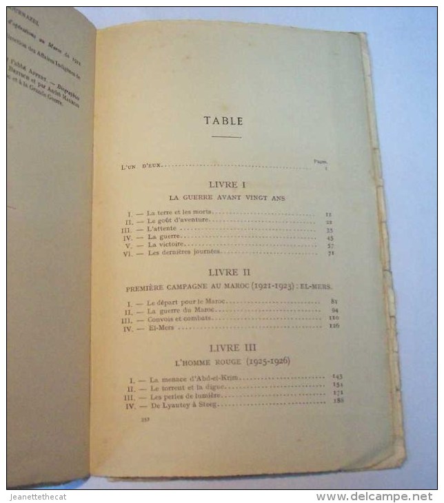 1935 PLON HENRY BOURNAZEL BORDEAUX EPOPEE MAROCAINE Afrique Campagne Maroc 1921-33 Legion Spahi Désert Lyautey Tafilalet - Histoire