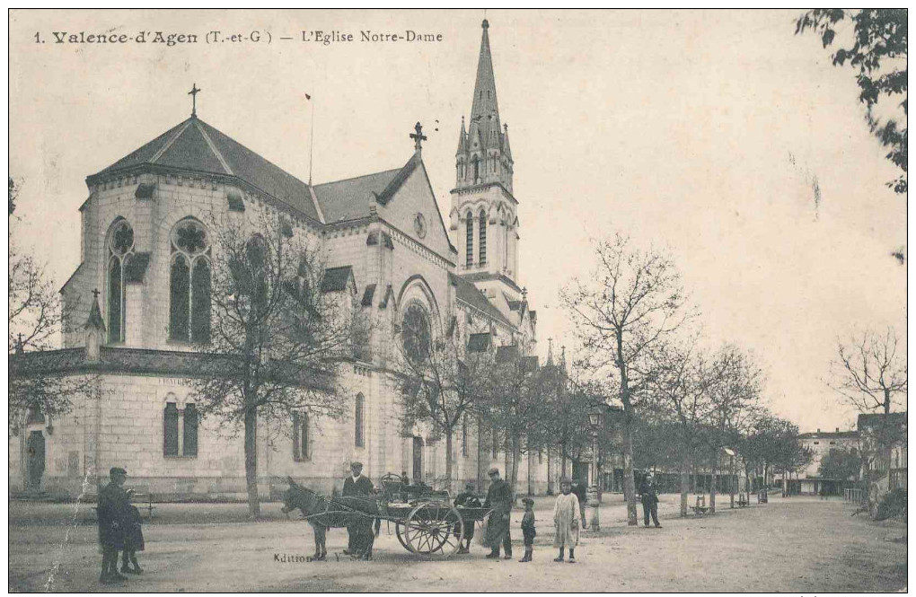 82.VALENCE D'AGEN EGLISE NOTRE DAME  ANIME - Valence