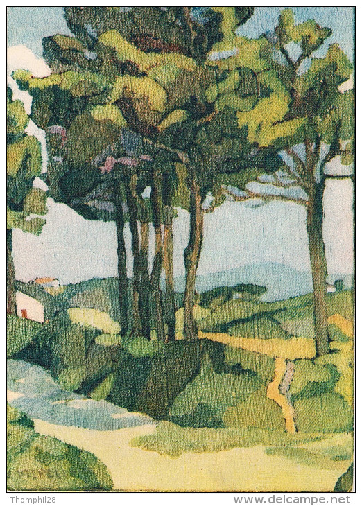 LE PAYS BASQUE - Collection "ROCHE" - BIDART : Les Pins - Illustrateur Jeanne VIPELLE -  Non Circulée - Altri & Non Classificati