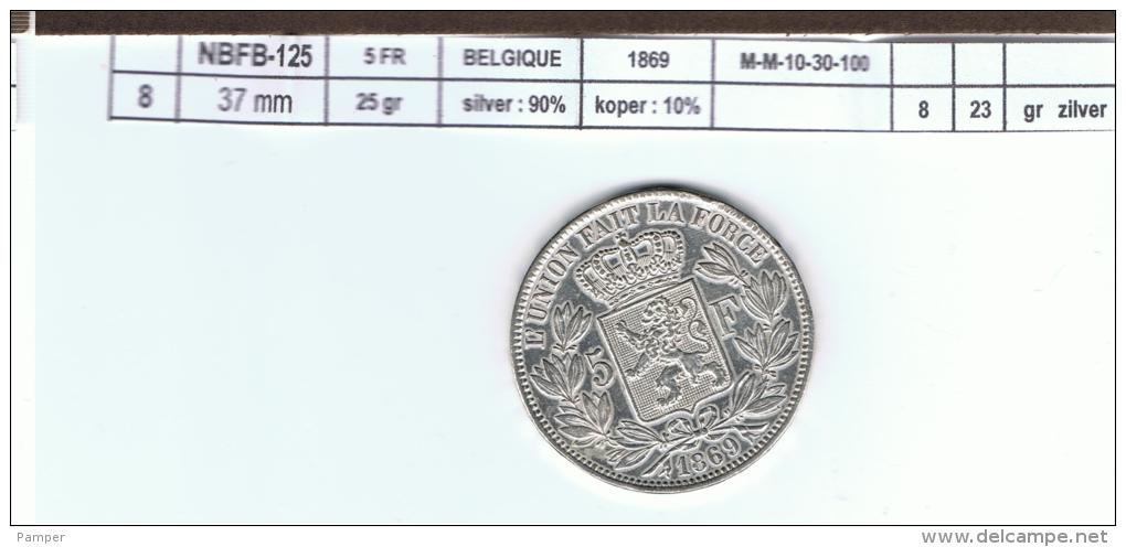 NBFB-125    -  1869 - 5 Francs