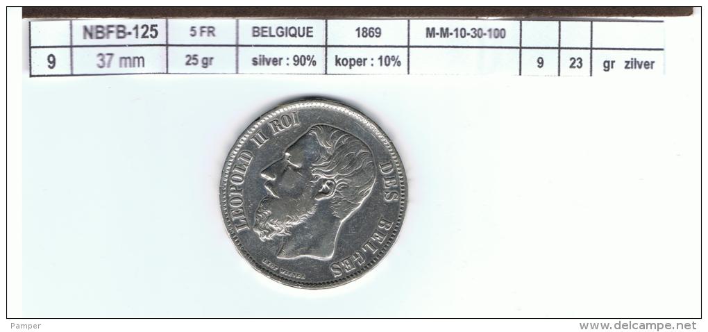 NBFB-125    -  1869 - 5 Francs