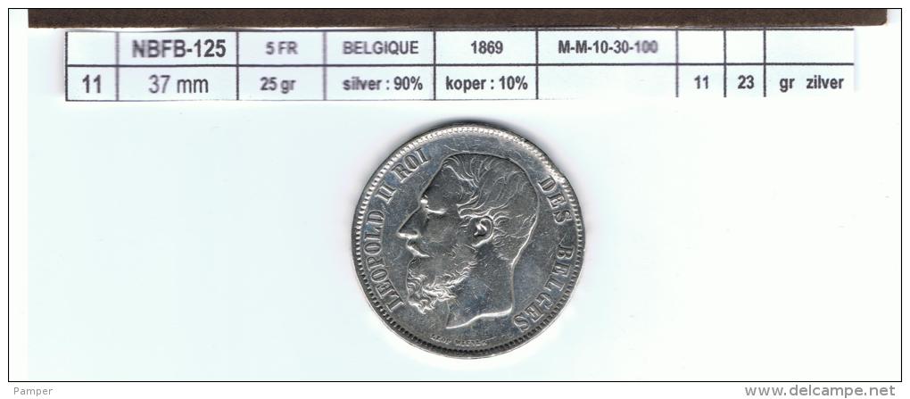 NBFB-125    -  1869 - 5 Francs