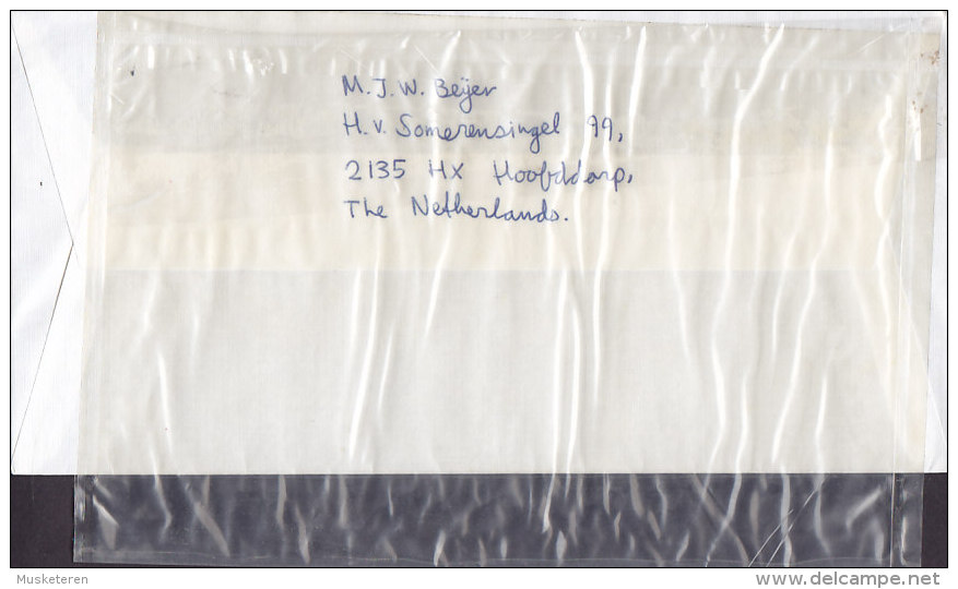 Netherlands HAARLEM 1994 Cover Brief To BALLERUP Denmark TAXE T-Cancelled & Danish Purple Invoice Cancel (2 Scans) - Covers & Documents