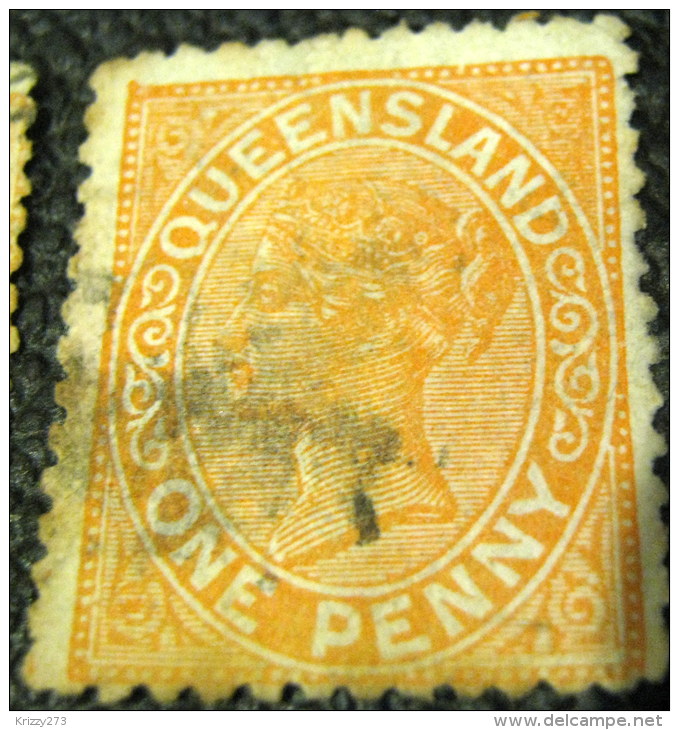 Queensland 1879 Queen Victoria 1d - Used - Used Stamps