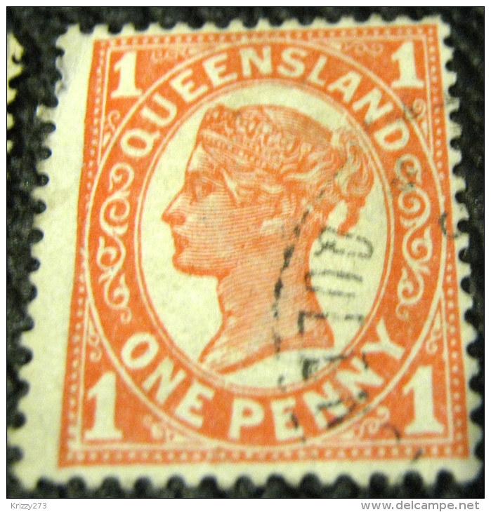 Queensland 1895 Queen Victoria 1d - Used - Oblitérés