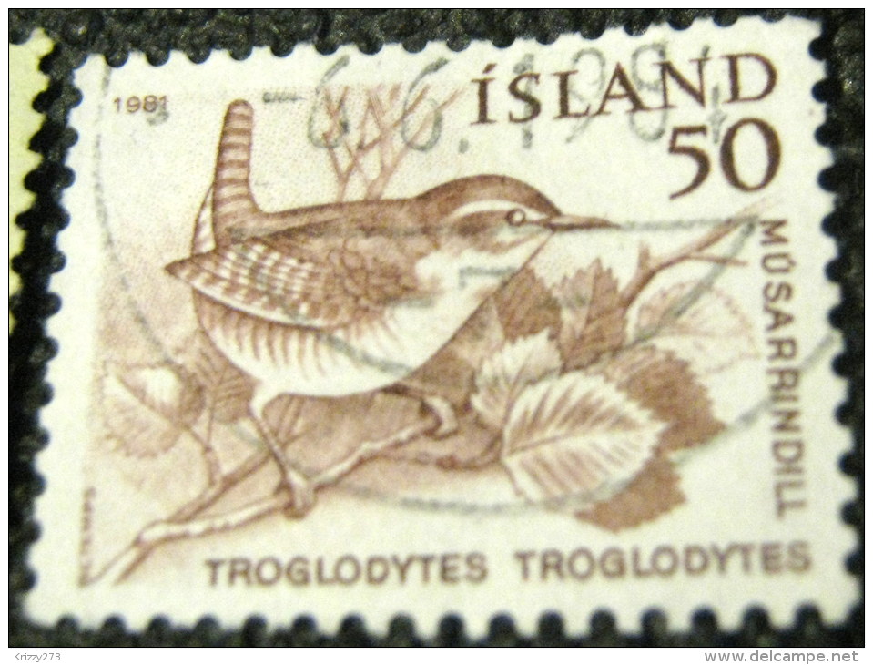 Iceland 1981 Bird Wren 50Aur - Used - Usados